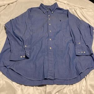 mens sz 17 1/2. 32/33 Ralph Lauren long sleeve button down dress shirt